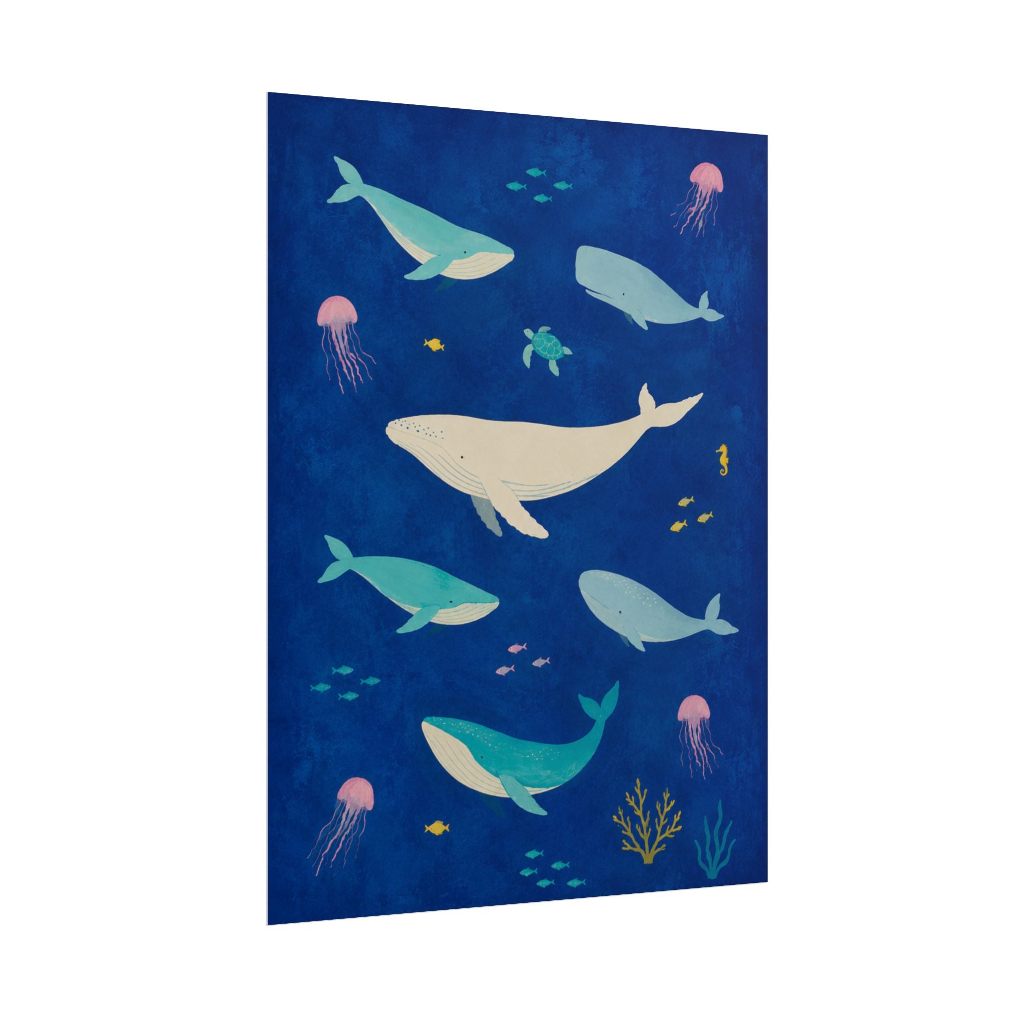 Ocean Whales Print