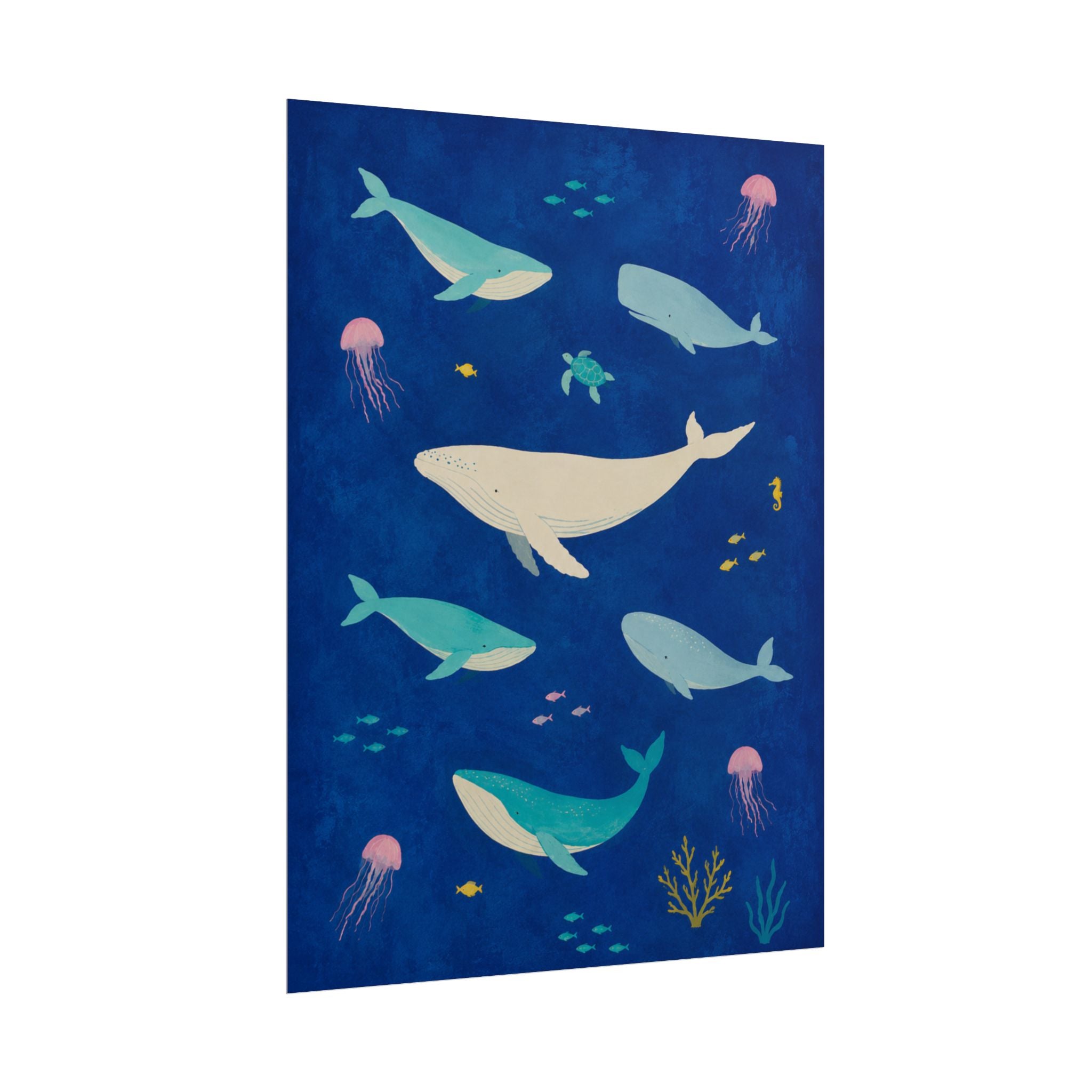 Ocean Whales Print
