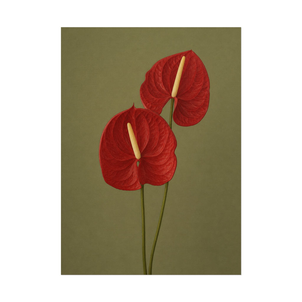 Red Anthurium Print