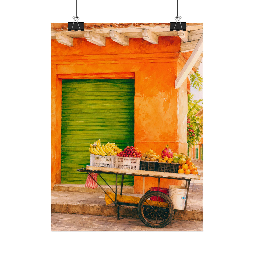 Island Fruit Market Print