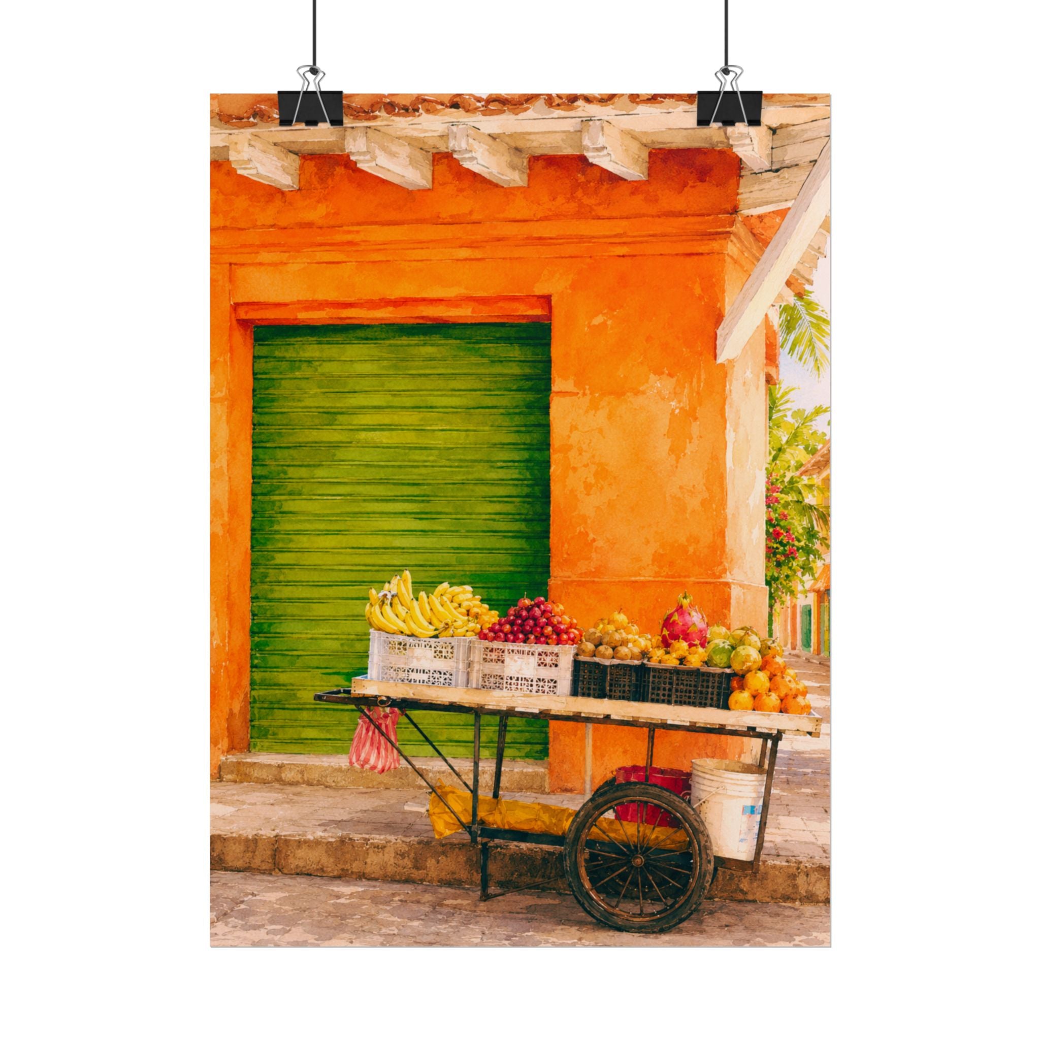 Island Fruit Market Print