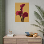 Burgundy Calla Lily Print
