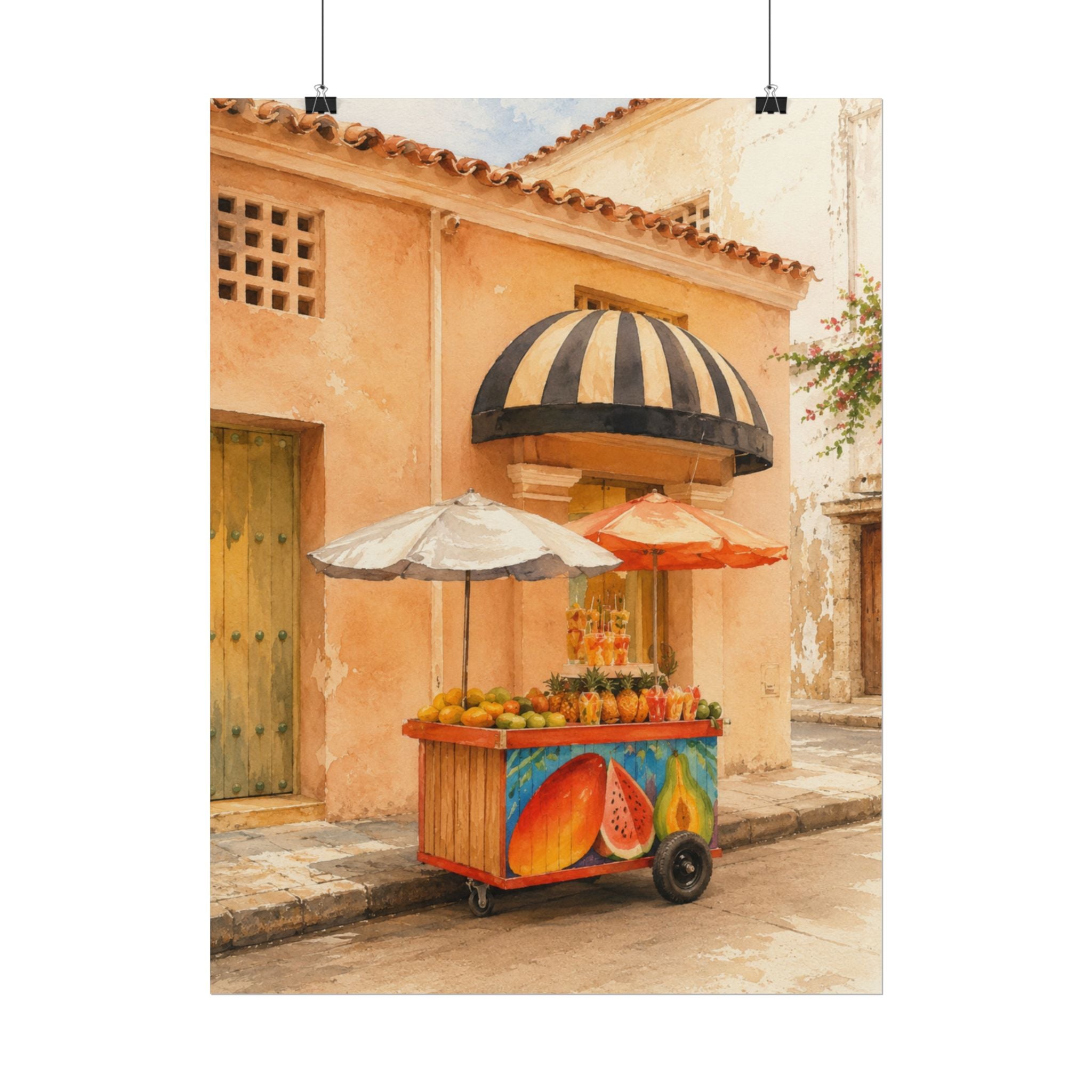 Melon Street Cart Print