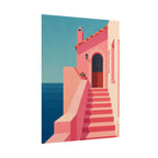 Pink Seaside Stairway Print