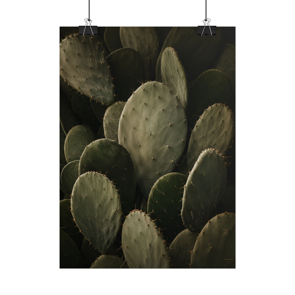 Dark Cactus Print