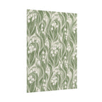 Green Lily Pattern Print