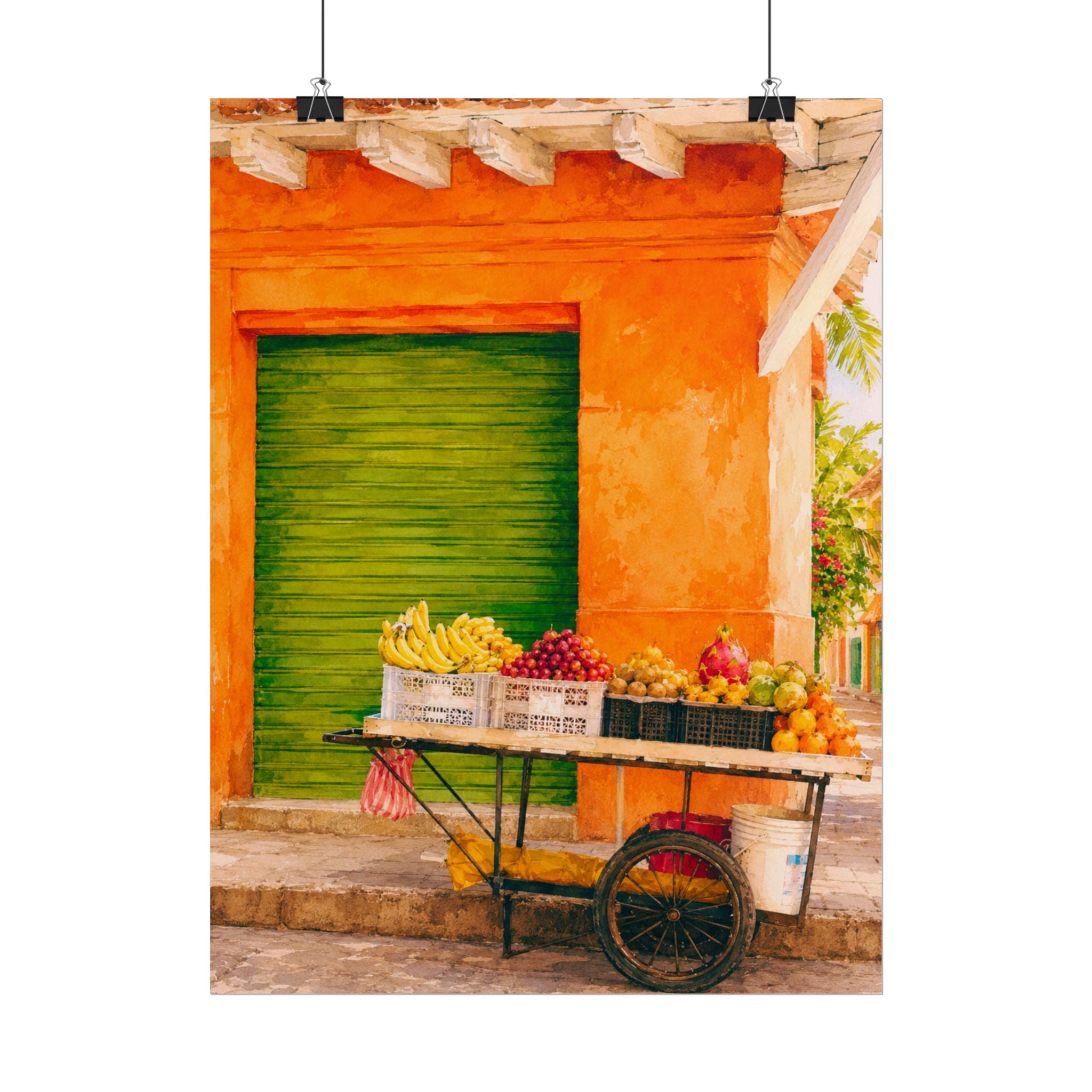 Island Fruit Market Print