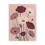 Burgundy Poppy Garden Print