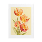 Orange Tulip Watercolor Print