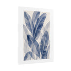 Blue Banana Leaf Print