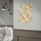 Peach Floral Pattern Print