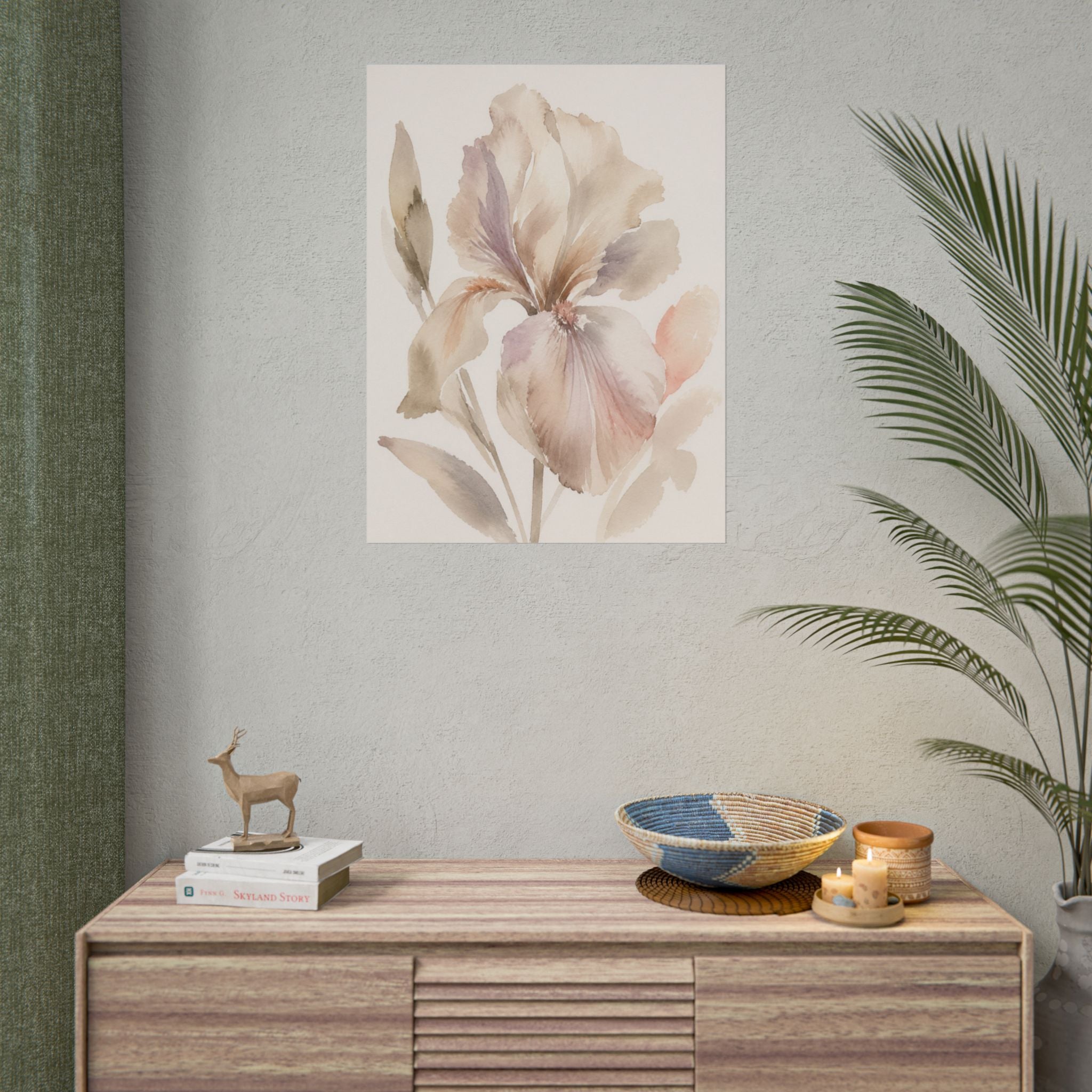 Soft White Iris Print