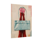 Blue Handbag Print