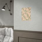 Peach Floral Pattern Print