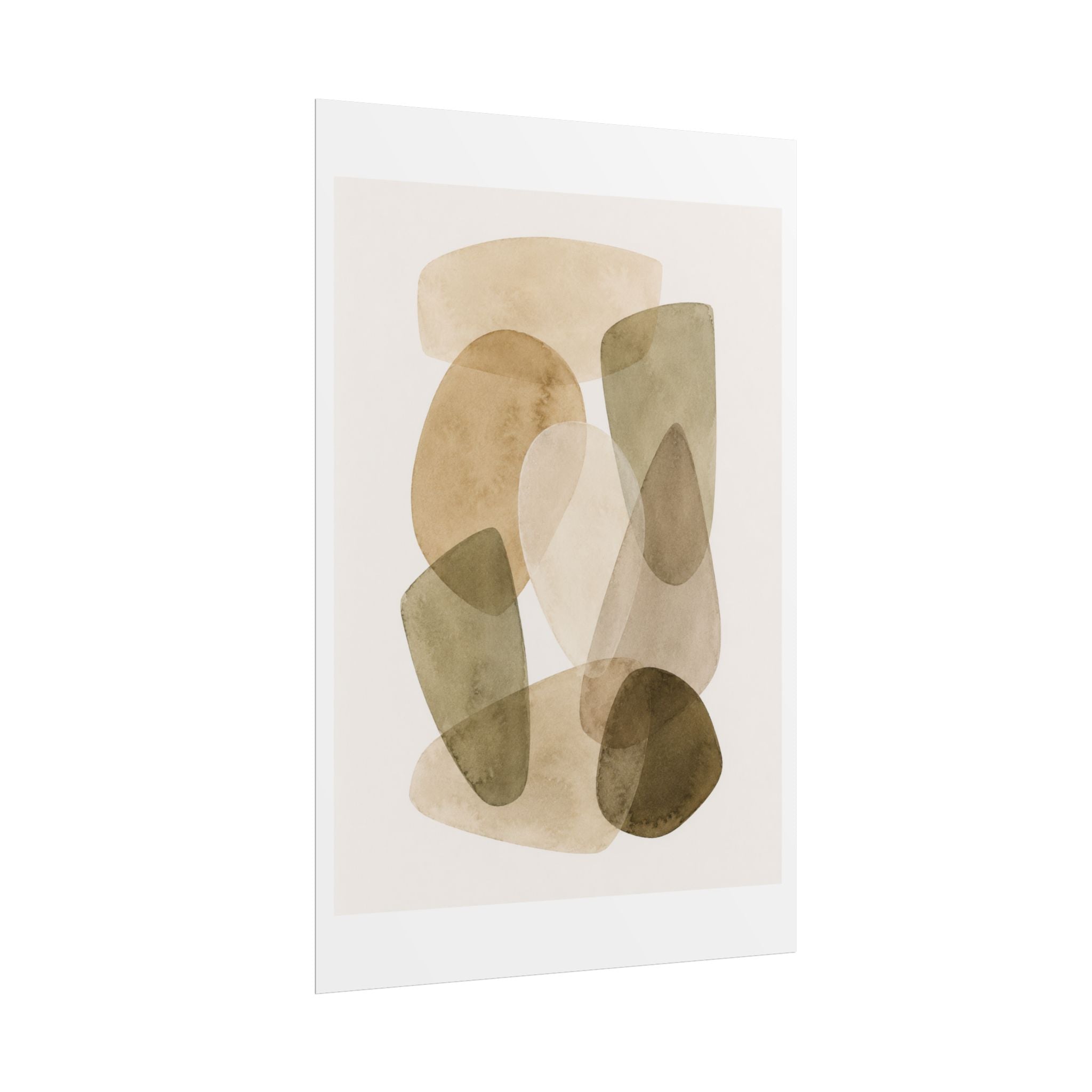 Earth Tone Abstract Print