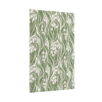 Green Lily Pattern Print