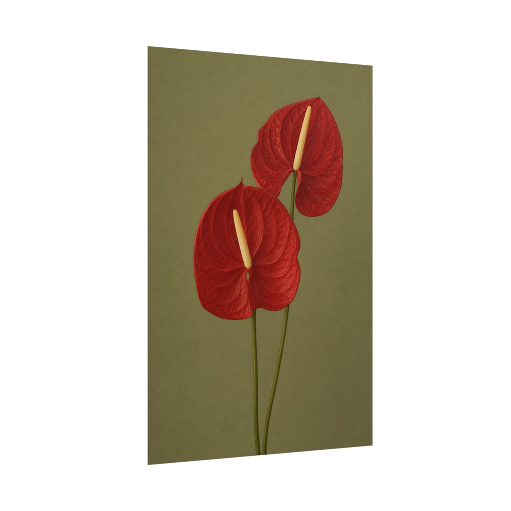 Red Anthurium Print
