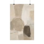Layered Neutral Abstract Print