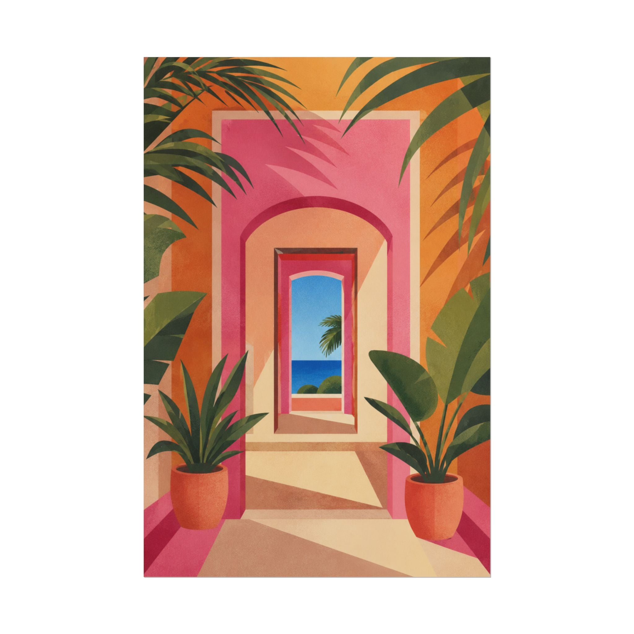 Tropical Archway Print