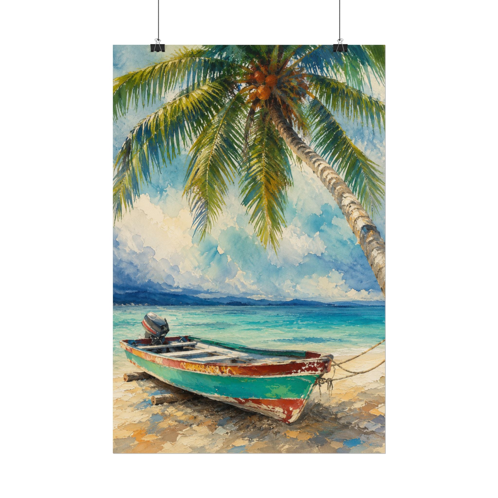 Caribbean Boat Print
