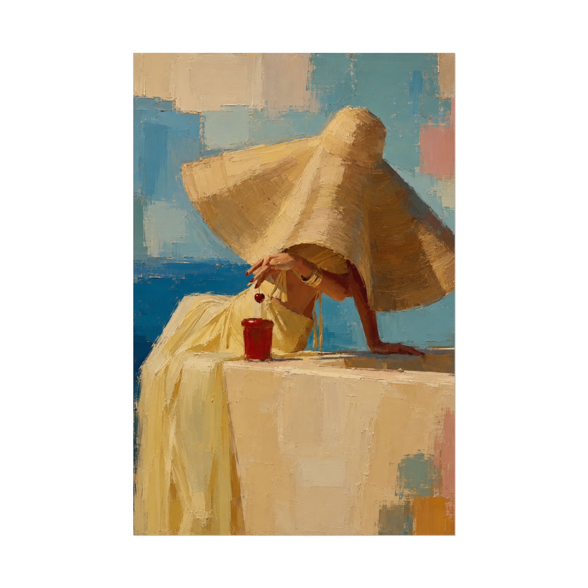 Beach Hat Print