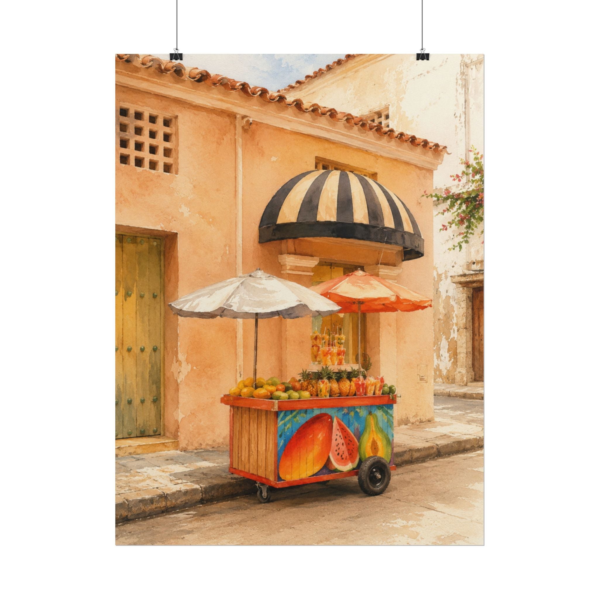 Melon Street Cart Print