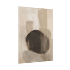 Charcoal Neutral Abstract Print