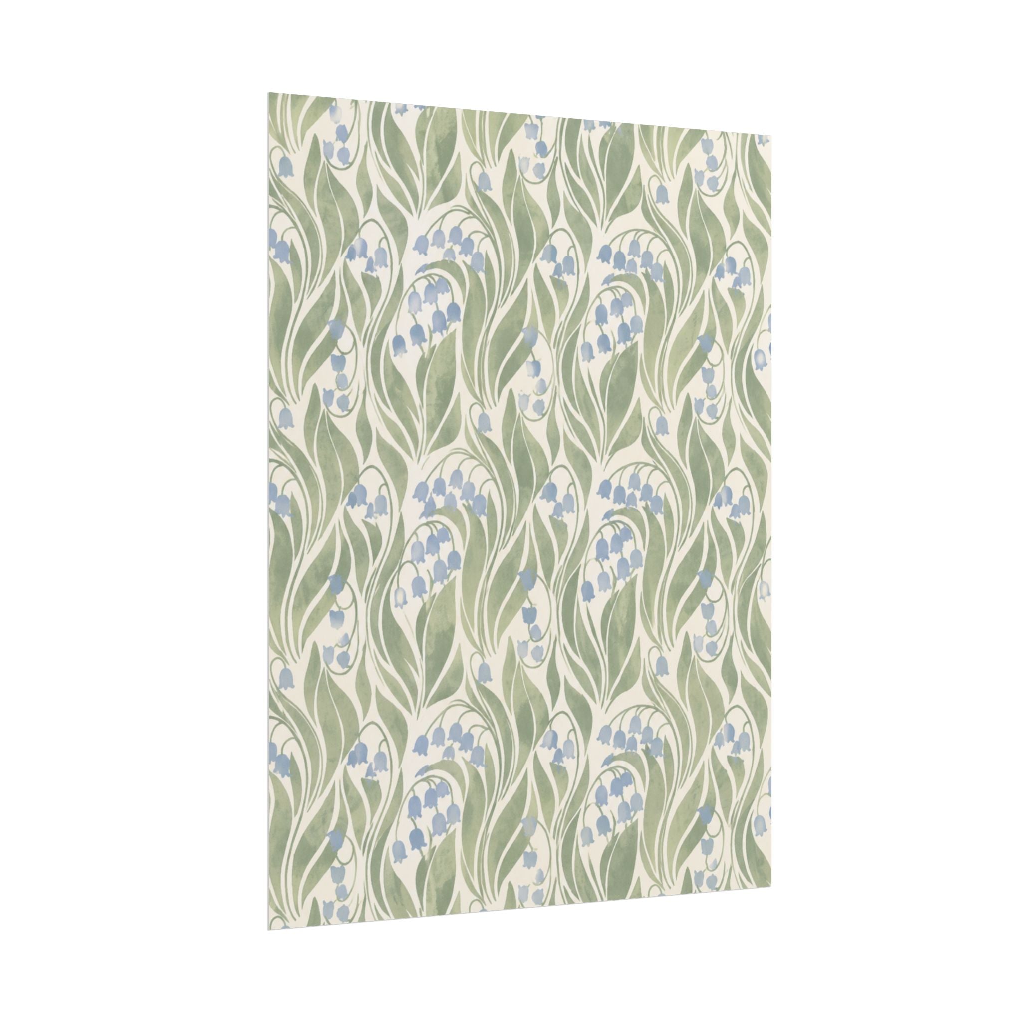 Green Floral Pattern Print