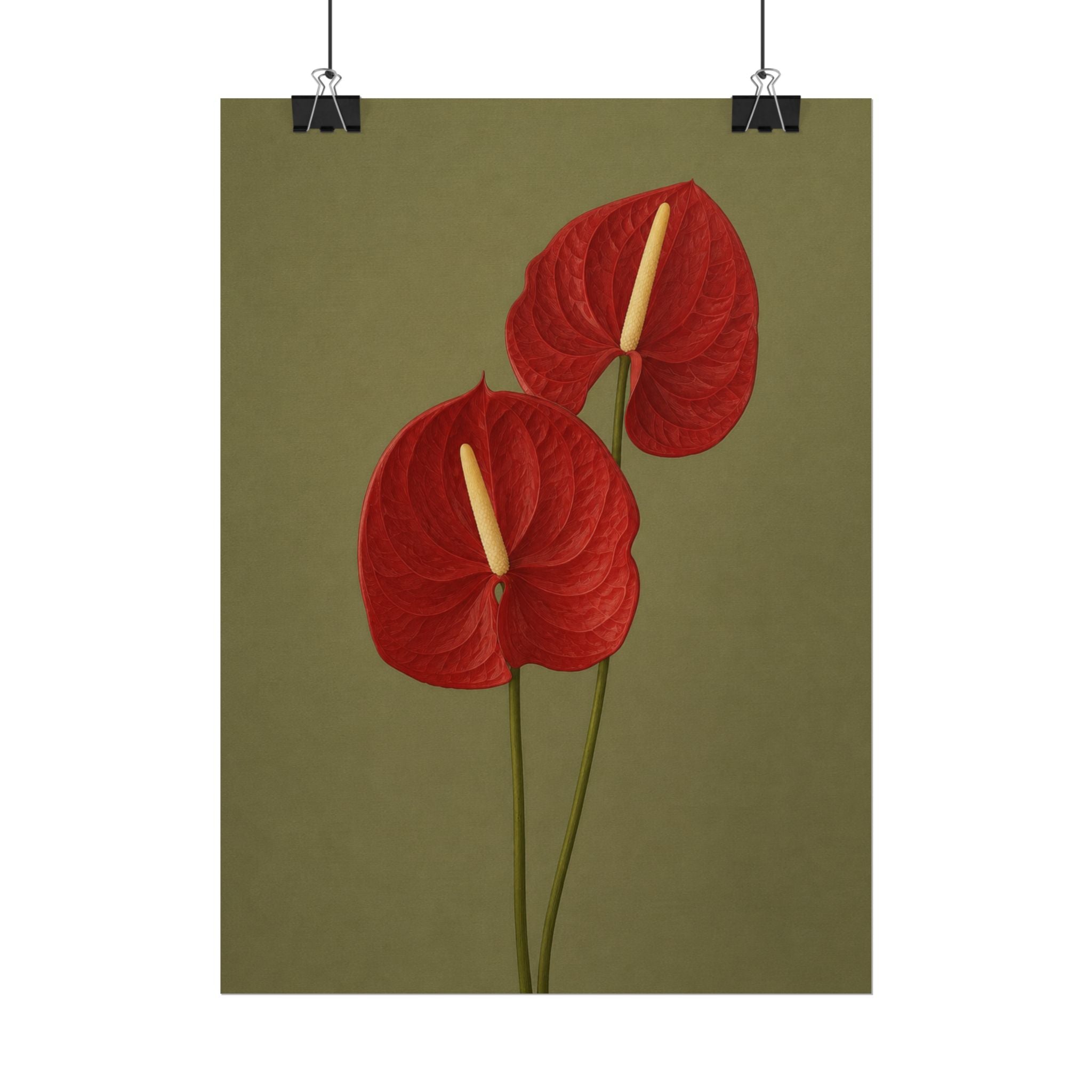 Red Anthurium Print