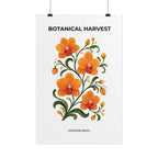 Orange Orchid Botanical Print