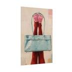 Blue Handbag Print