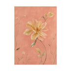 Peach Garden Flower Print