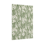 Green Lily Pattern Print