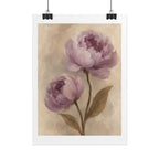 Purple Peony Watercolor Print
