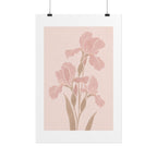Blush Iris Stem Print