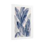 Blue Banana Leaf Print
