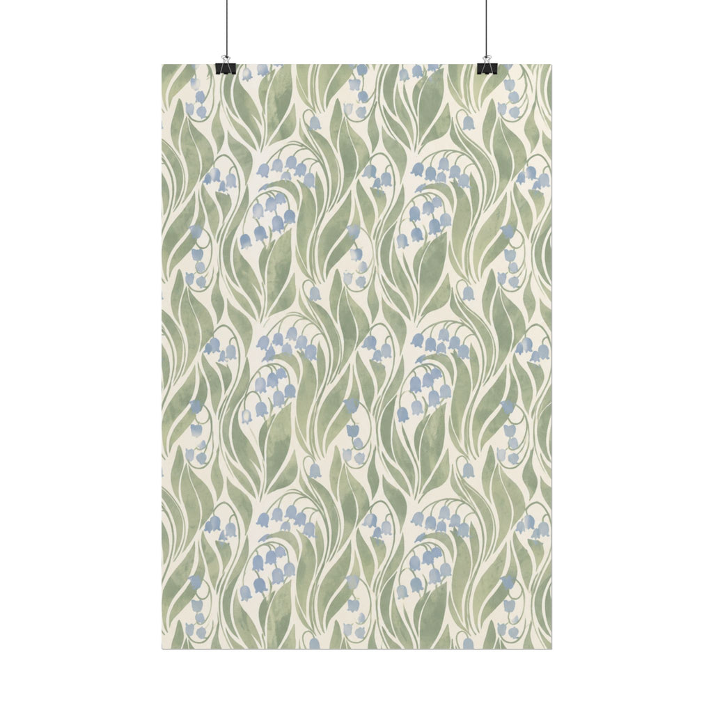 Green Floral Pattern Print