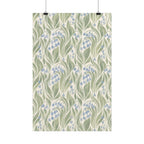 Green Floral Pattern Print
