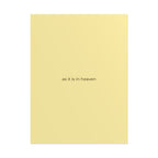 As It Is In Heaven Print