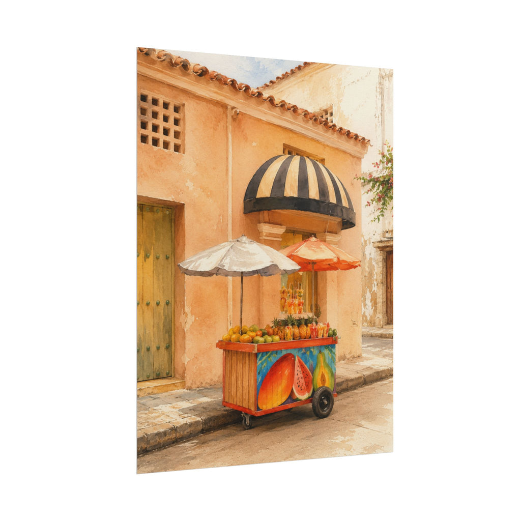 Melon Street Cart Print