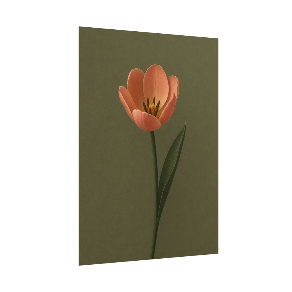 Peach Tulip Print