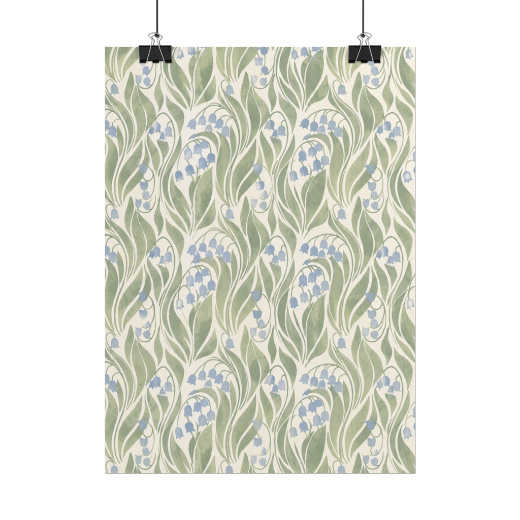 Green Floral Pattern Print