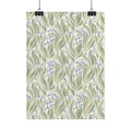 Green Floral Pattern Print