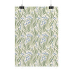 Green Floral Pattern Print
