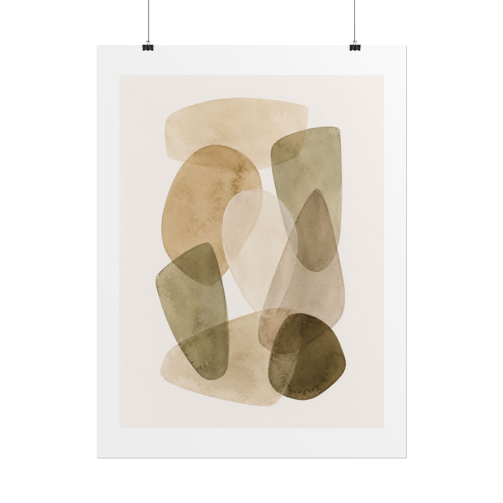 Earth Tone Abstract Print