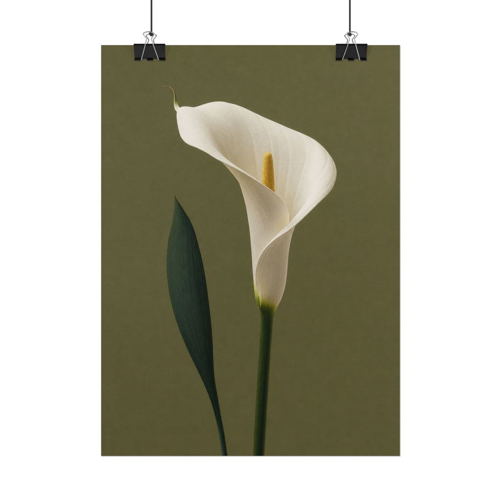 White Calla Lily Print