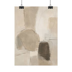 Layered Neutral Abstract Print