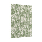 Green Lily Pattern Print