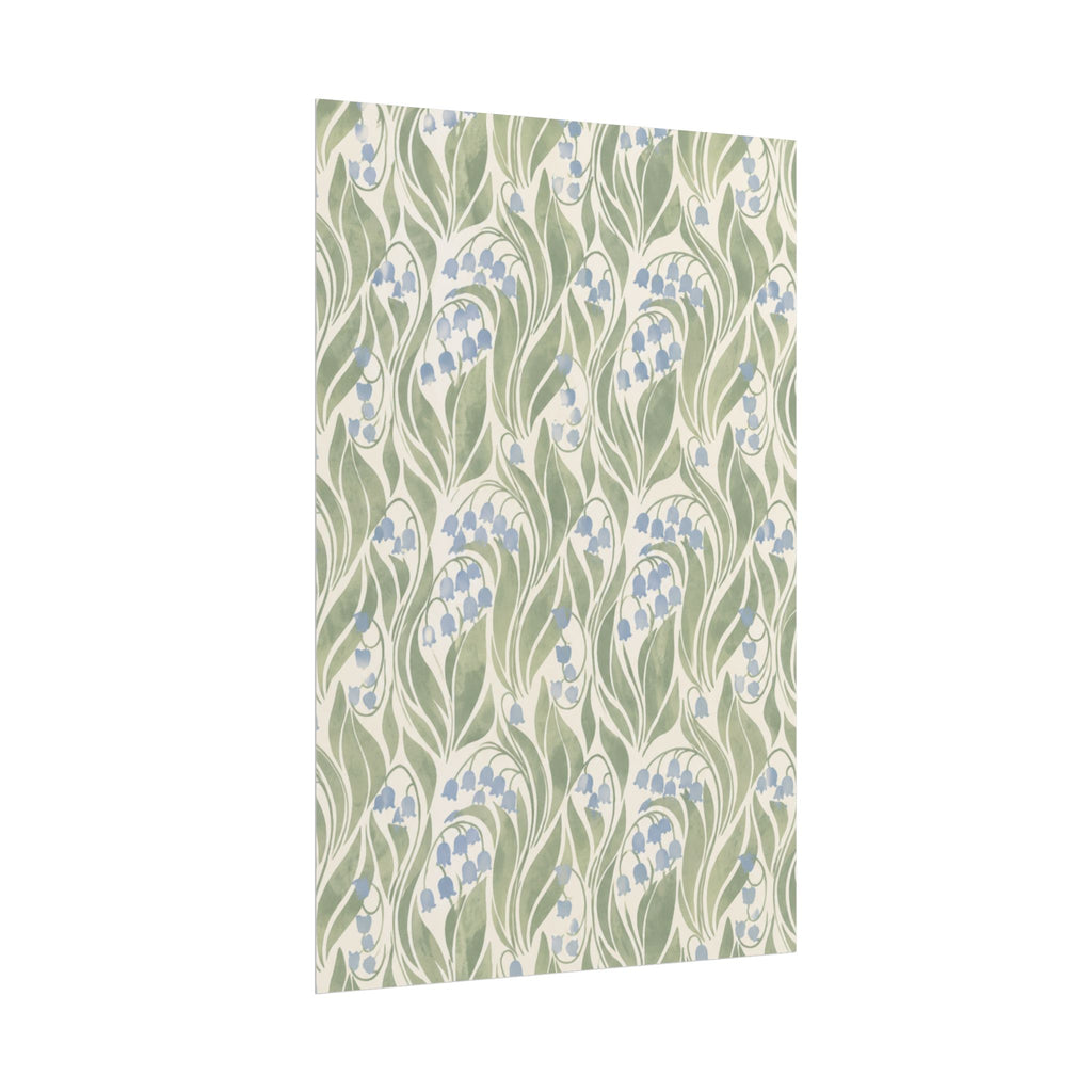 Green Floral Pattern Print