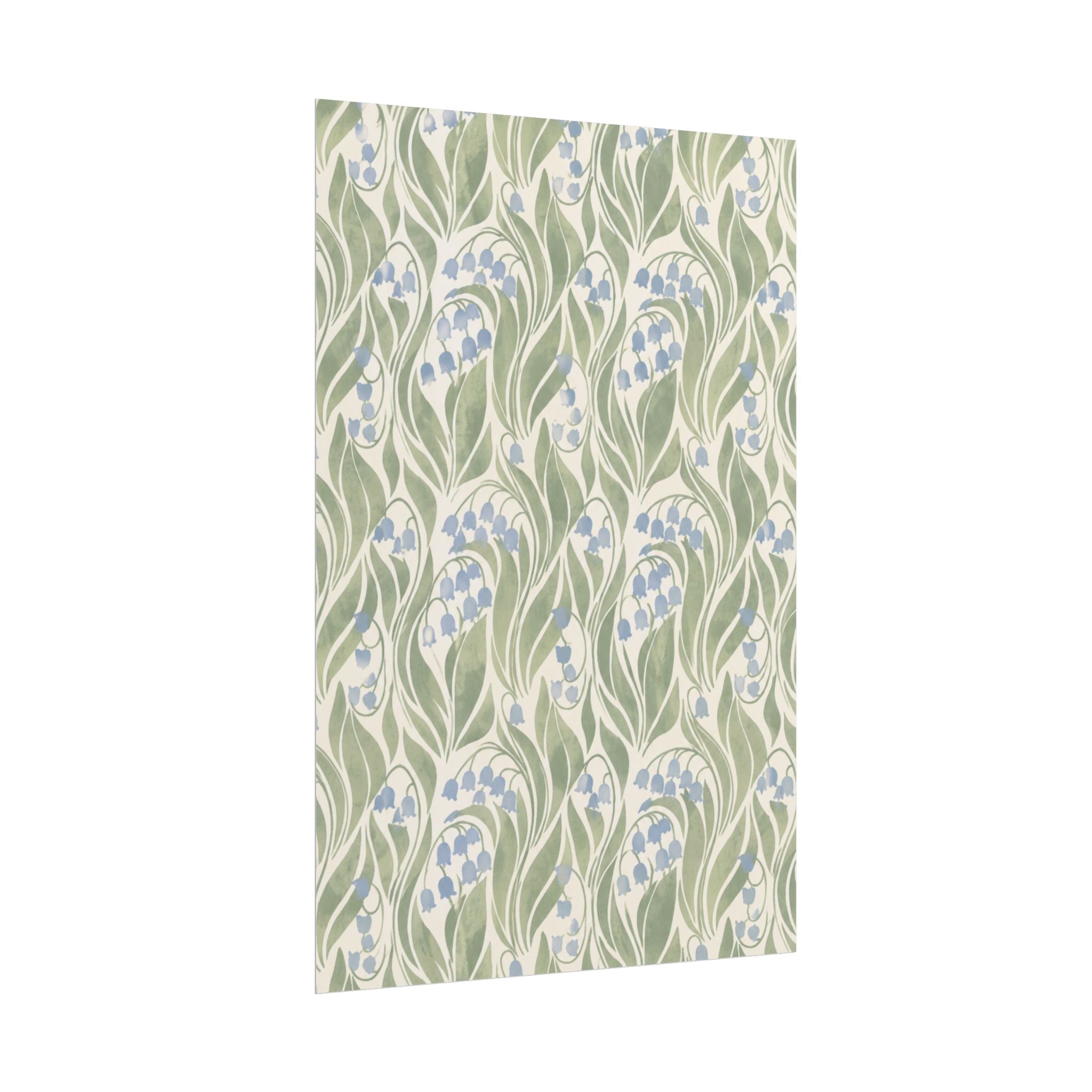 Green Floral Pattern Print